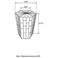 Dermot Brown Side Table - furniture place usa