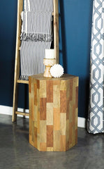 Dermot Brown Side Table - furniture place usa