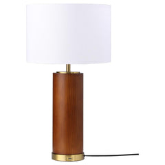 Aziel White Table Lamp - furniture place usa