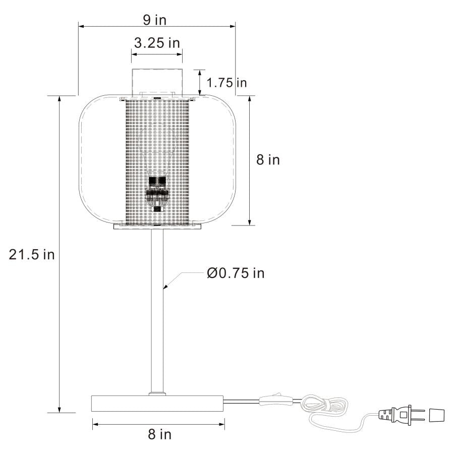 Ingrid Black Table Lamp - furniture place usa