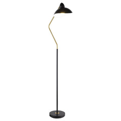 Lucien Black Floor Lamp - furniture place usa