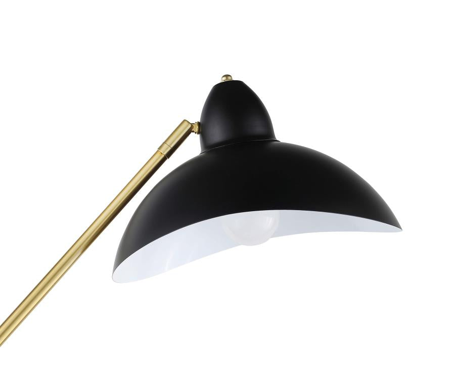 Lucien Black Floor Lamp - furniture place usa