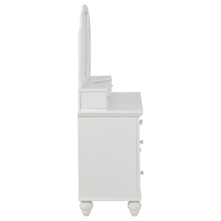 Reinhart White Vanity Set - furniture place usa