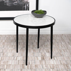 Kofi White Side Table - furniture place usa