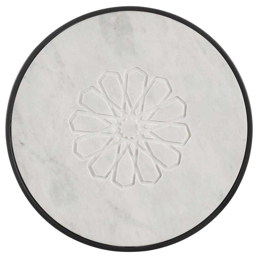 Kofi White Side Table - furniture place usa