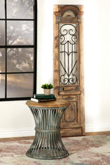 Matyas Blue Side Table - furniture place usa