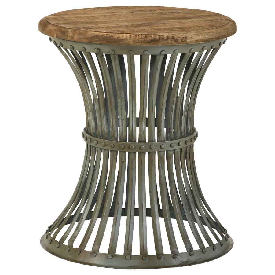 Matyas Blue Side Table - furniture place usa