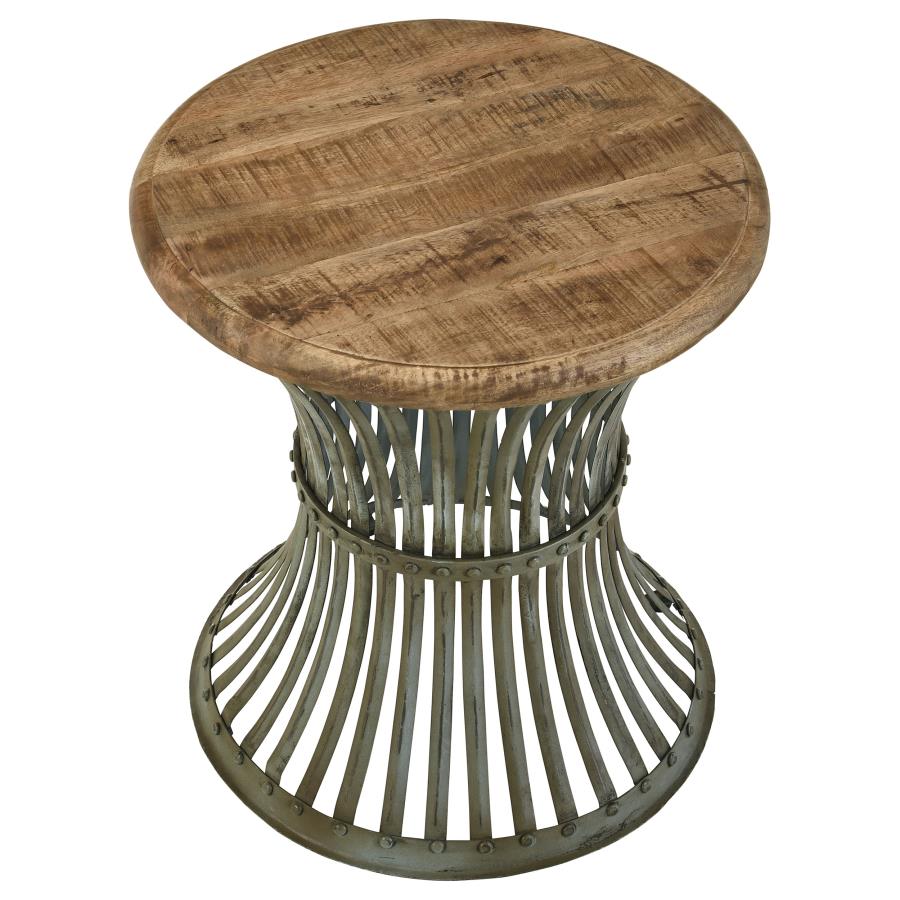 Matyas Blue Side Table - furniture place usa