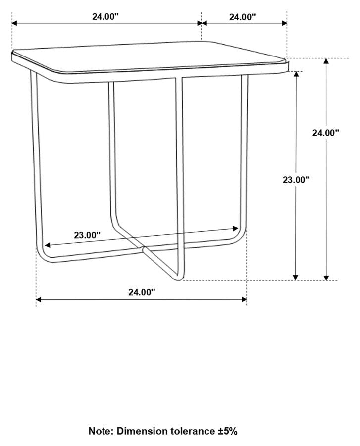 Elyna Brown Side Table - furniture place usa