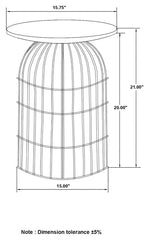 Bernardo Grey Side Table - furniture place usa