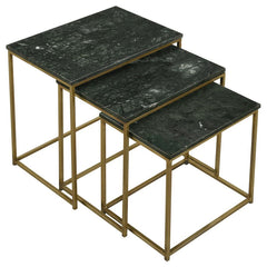 Medora Green 3 Pc Nesting Table - furniture place usa
