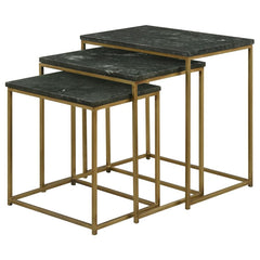 Medora Green 3 Pc Nesting Table - furniture place usa