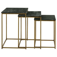 Medora Green 3 Pc Nesting Table - furniture place usa