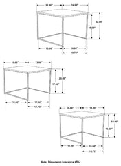 Medora Green 3 Pc Nesting Table - furniture place usa