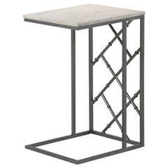 Angeliki Grey Side Table - furniture place usa