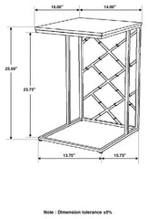 Angeliki Grey Side Table - furniture place usa