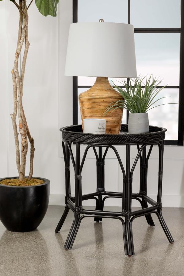 Antonio Black Side Table - furniture place usa