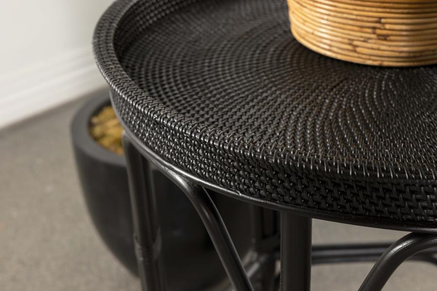 Antonio Black Side Table - furniture place usa