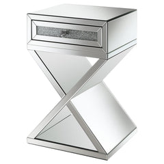 Hazel Silver Side Table - furniture place usa