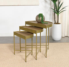 Tristen Brown 3 Pc Nesting Table - furniture place usa