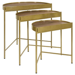 Tristen Brown 3 Pc Nesting Table - furniture place usa