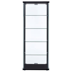 Delphinium Black Curio Cabinet - furniture place usa