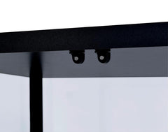 Delphinium Black Curio Cabinet - furniture place usa