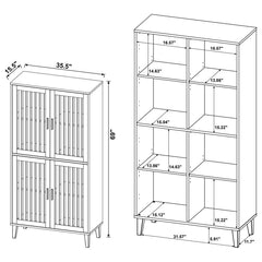 Elouise Brown Tall Accent Cabinet - furniture place usa