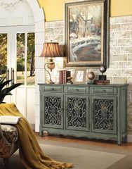 Madeline Green Accent Cabinet - furniture place usa
