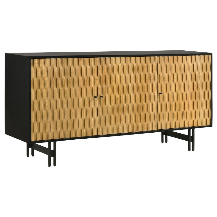 Aminah Brown Accent Cabinet - furniture place usa