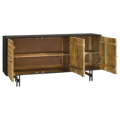 Aminah Brown Accent Cabinet - furniture place usa