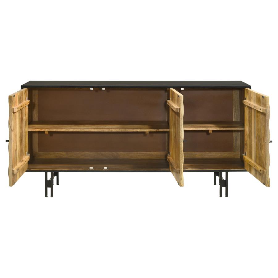 Aminah Brown Accent Cabinet - furniture place usa