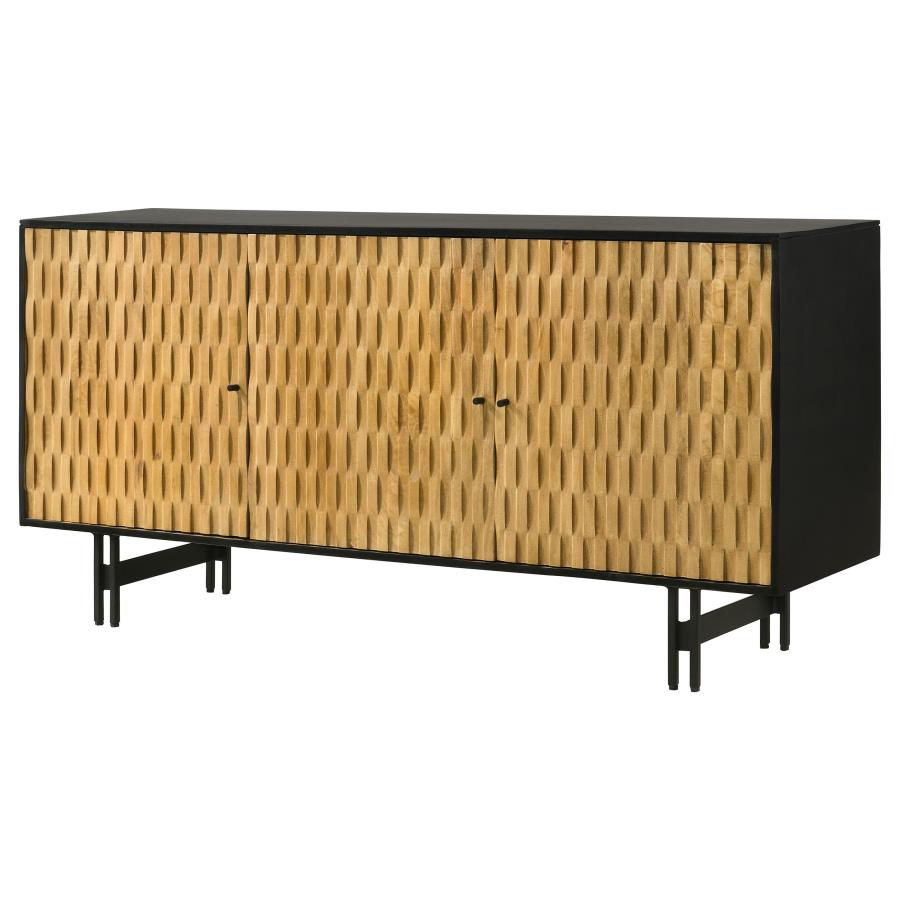 Aminah Brown Accent Cabinet - furniture place usa