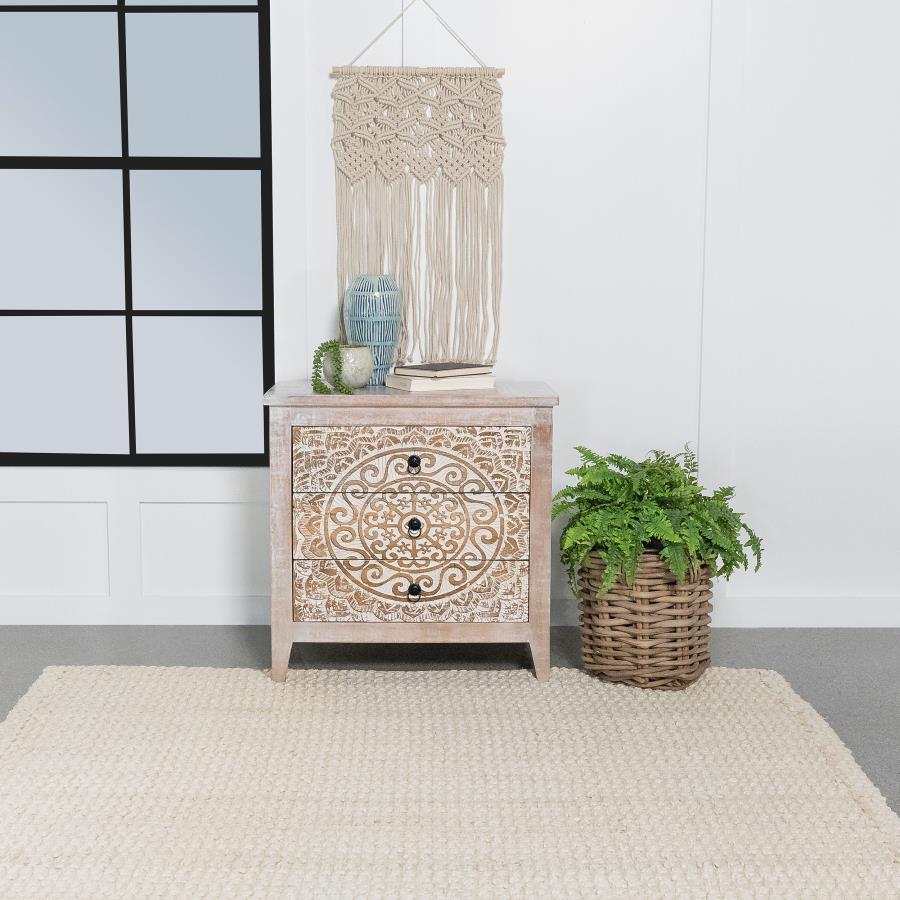 Mariska Brown Accent Cabinet - furniture place usa