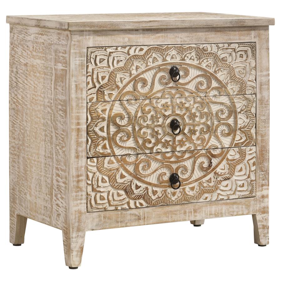 Mariska Brown Accent Cabinet - furniture place usa