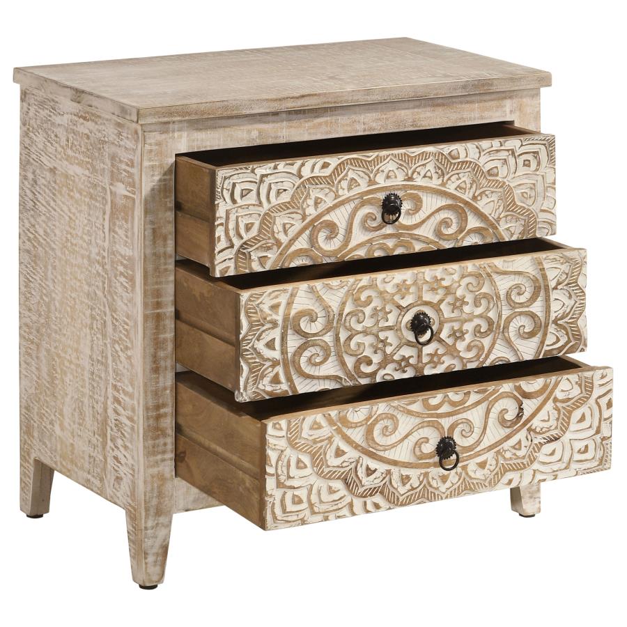 Mariska Brown Accent Cabinet - furniture place usa