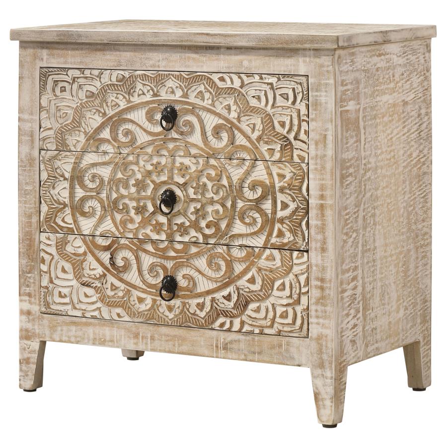 Mariska Brown Accent Cabinet - furniture place usa