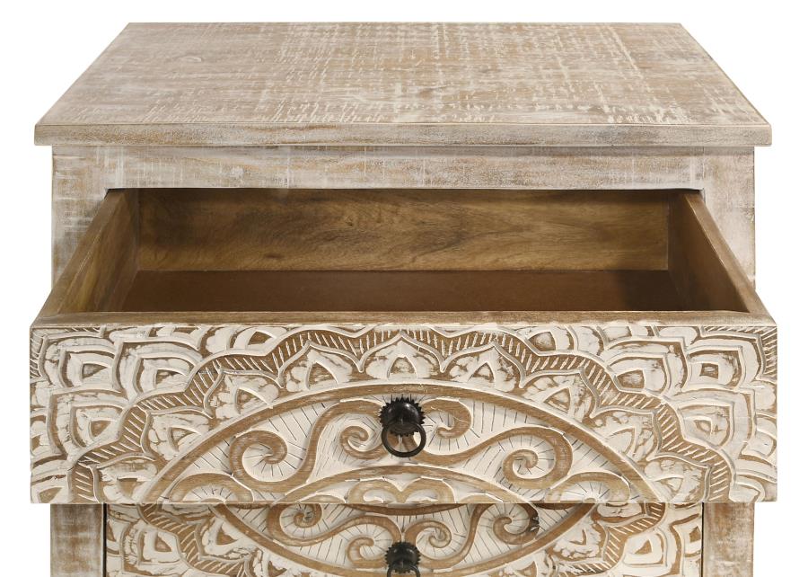 Mariska Brown Accent Cabinet - furniture place usa