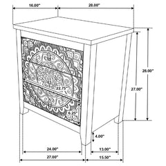 Mariska Brown Accent Cabinet - furniture place usa