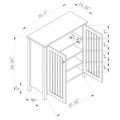 Marisa Brown Shoe Cabinet - furniture place usa