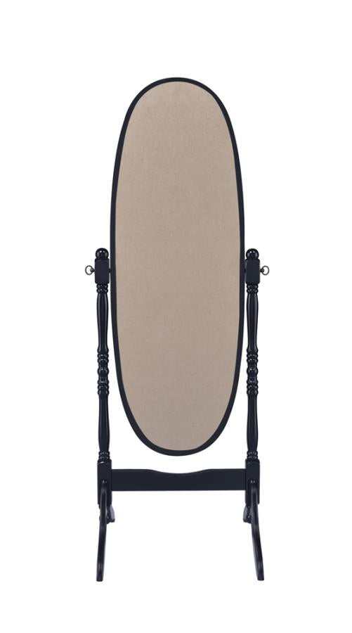 Foyet Black Cheval Mirror - furniture place usa