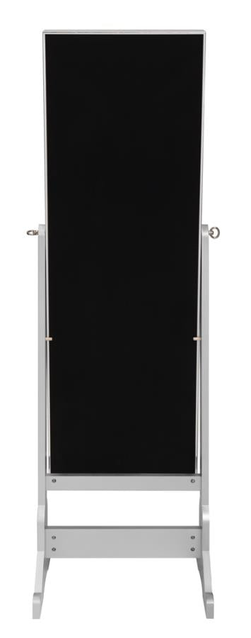 Moore Silver Jewelry Cheval Mirror - furniture place usa