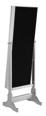 Moore Silver Jewelry Cheval Mirror - furniture place usa