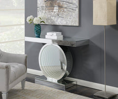 Angelonia Silver Console Table - furniture place usa