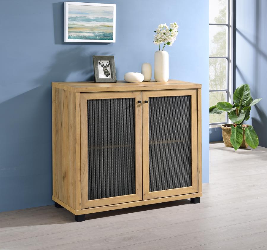 Mchale Brown Accent Cabinet - furniture place usa