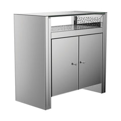 Betsey Silver Accent Cabinet - furniture place usa