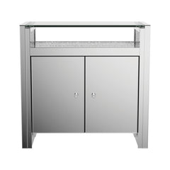 Betsey Silver Accent Cabinet - furniture place usa