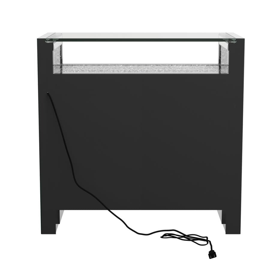 Betsey Silver Accent Cabinet - furniture place usa