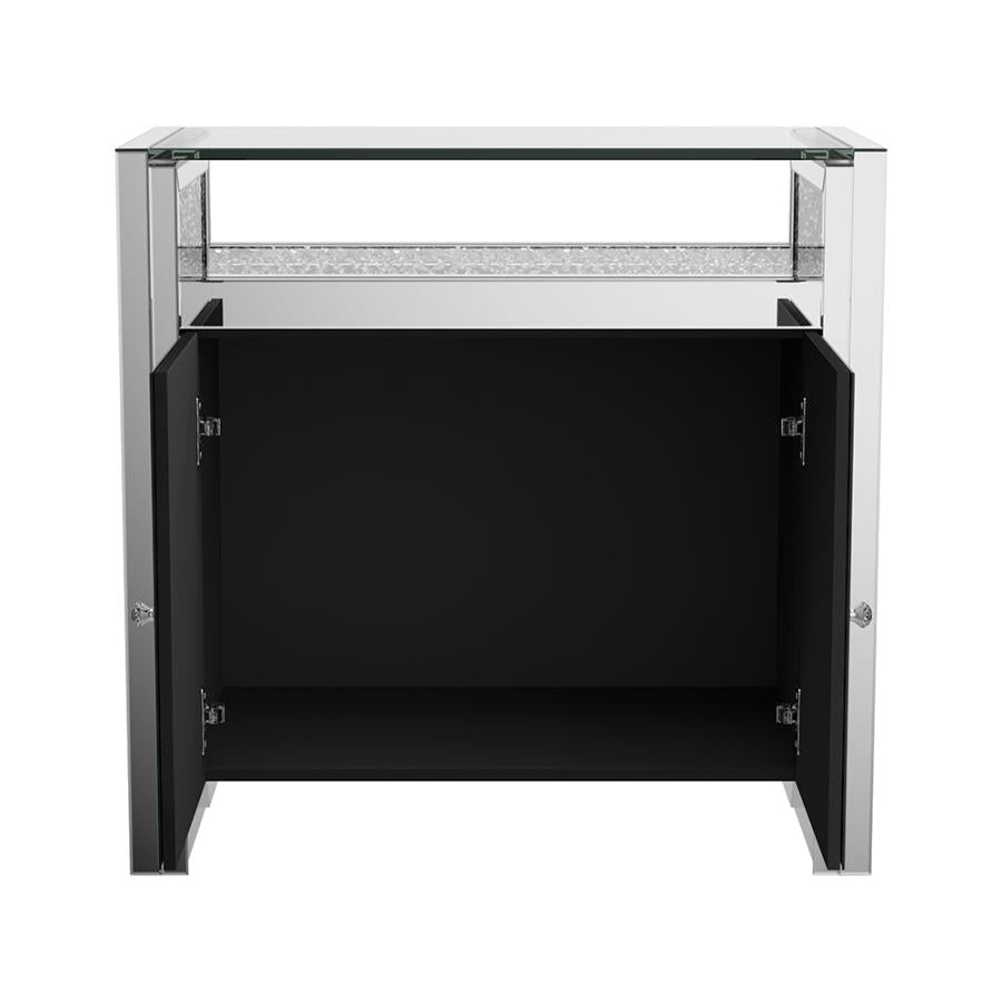 Betsey Silver Accent Cabinet - furniture place usa