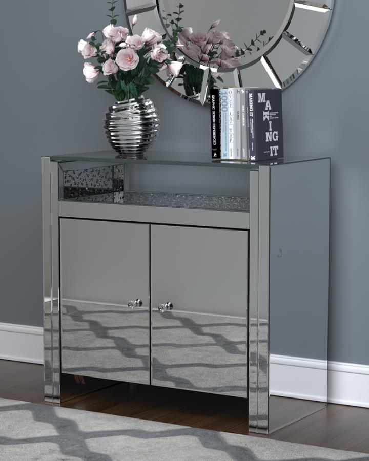 Betsey Silver Accent Cabinet - furniture place usa